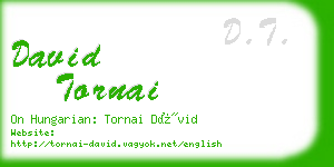 david tornai business card